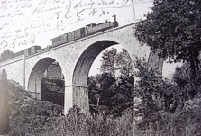 Carte postale pont de la lubiane 190..